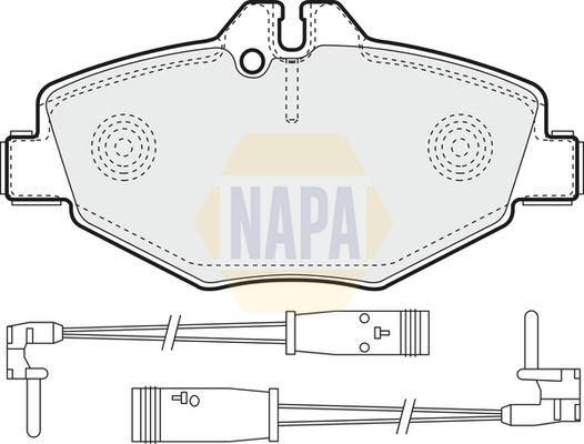 Napa NBP1003 Brake Pad Set, disc brake - 1