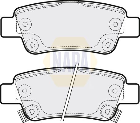 Napa NBP1005 Brake Pad Set, disc brake - 1