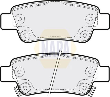 Napa NBP1005 Brake Pad Set, disc brake - 1