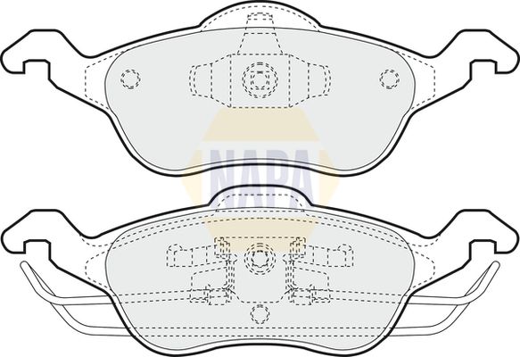 Napa NBP1006 Brake Pad Set, disc brake - 1