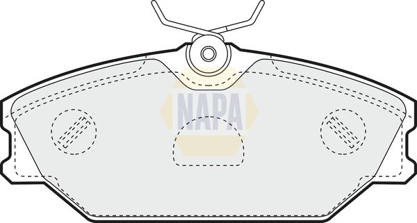 Napa NBP1007 Brake Pad Set, disc brake - 1