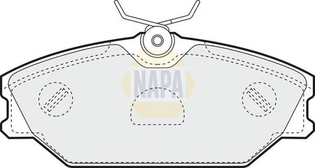 Napa NBP1007 Brake Pad Set, disc brake - 1