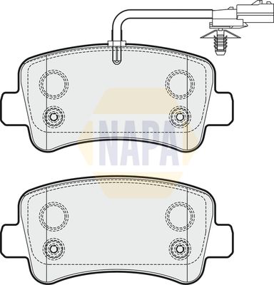Napa NBP1012 Brake Pad Set, disc brake - 1