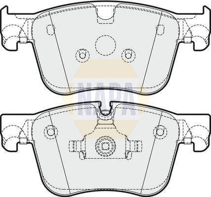 Napa NBP1017 Brake Pad Set, disc brake - 1