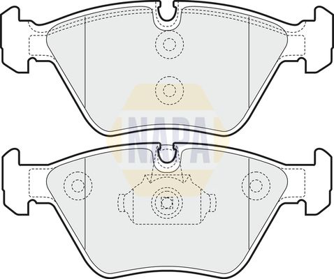 Napa NBP1018 Brake Pad Set, disc brake - 1