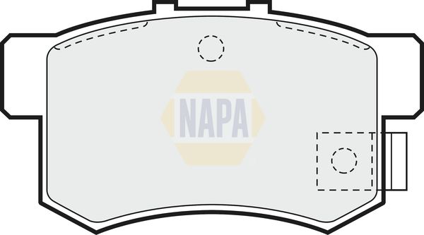 Napa NBP1019 Brake Pad Set, disc brake - 1