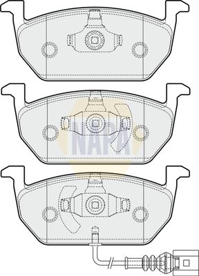 Napa NBP1021 Brake Pad Set, disc brake - 1