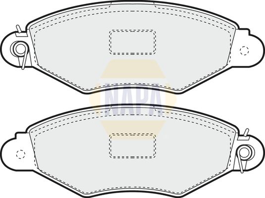 Napa NBP1023 Brake Pad Set, disc brake - 1