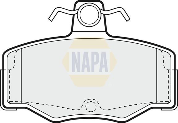 Napa NBP1027 Brake Pad Set, disc brake - 1
