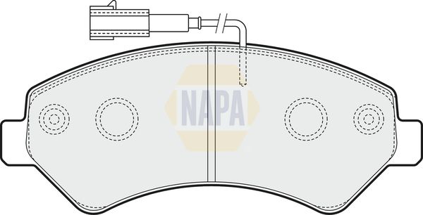 Napa NBP1028 Brake Pad Set, disc brake - 1