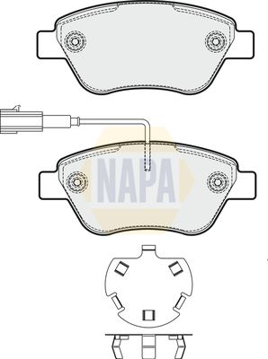 Napa NBP1030 Brake Pad Set, disc brake - 1