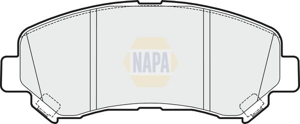 Napa NBP1034 Brake Pad Set, disc brake - 1