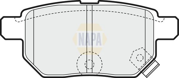 Napa NBP1036 Brake Pad Set, disc brake - 1