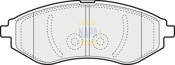 Napa NBP1038 Brake Pad Set, disc brake - 1