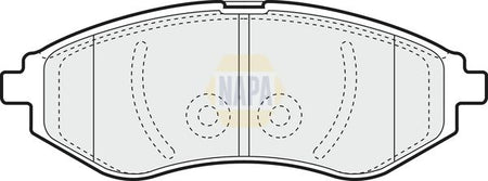 Napa NBP1038 Brake Pad Set, disc brake - 1
