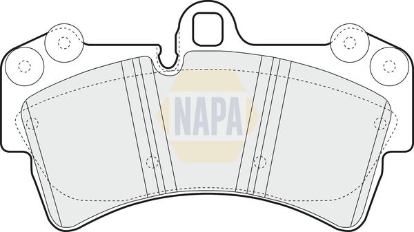 Napa NBP1041 Brake Pad Set, disc brake - 1
