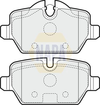 Napa NBP1042 Brake Pad Set, disc brake - 1