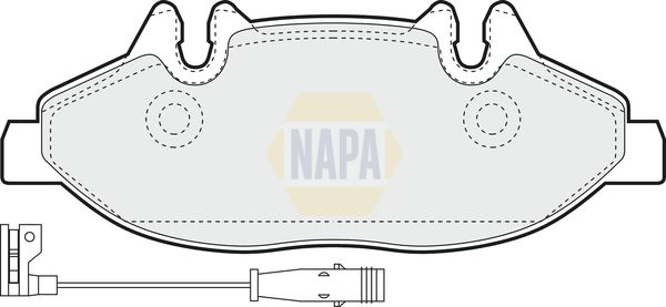 Napa NBP1044 Brake Pad Set, disc brake - 1