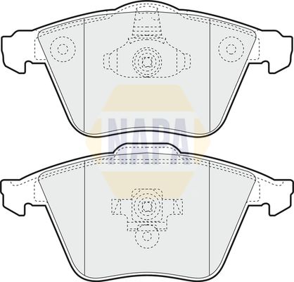 Napa NBP1045 Brake Pad Set, disc brake - 1