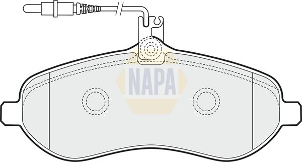 Napa NBP1051 Brake Pad Set, disc brake - 1