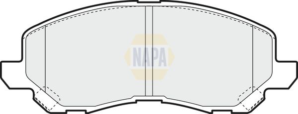 Napa NBP1053 Brake Pad Set, disc brake - 1