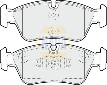Napa NBP1055 Brake Pad Set, disc brake - 1