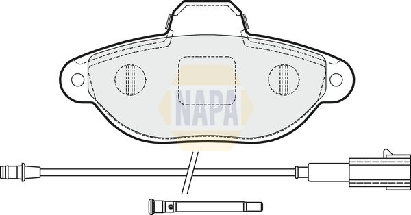 Napa NBP1062 Brake Pad Set, disc brake - 1