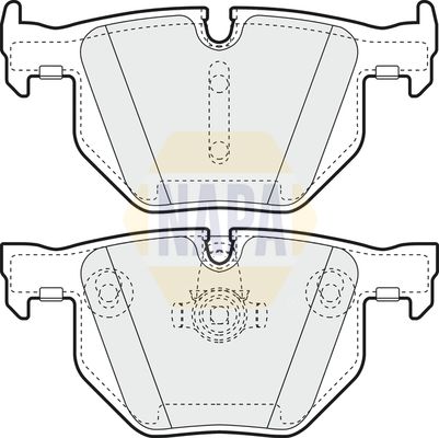 Napa NBP1067 Brake Pad Set, disc brake - 1