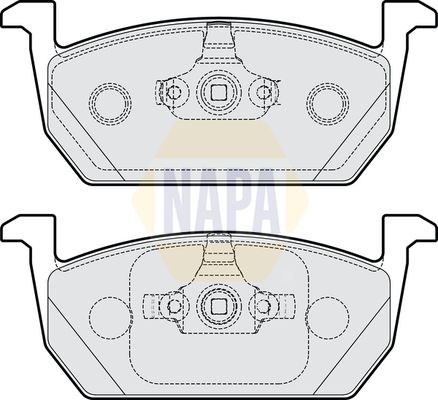 Napa NBP1072 Brake Pad Set, disc brake - 1