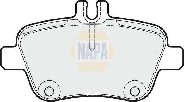Napa NBP1073 Brake Pad Set, disc brake - 1