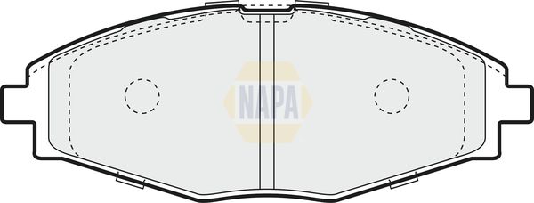 Napa NBP1079 Brake Pad Set, disc brake - 1