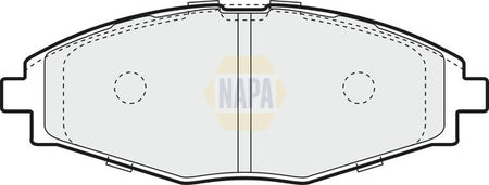 Napa NBP1079 Brake Pad Set, disc brake - 1