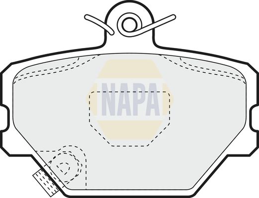 Napa NBP1083 Brake Pad Set, disc brake - 1