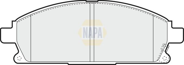Napa NBP1087 Brake Pad Set, disc brake - 1