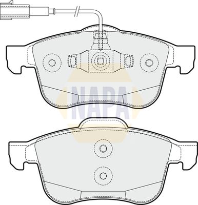 Napa NBP1089 Brake Pad Set, disc brake - 1