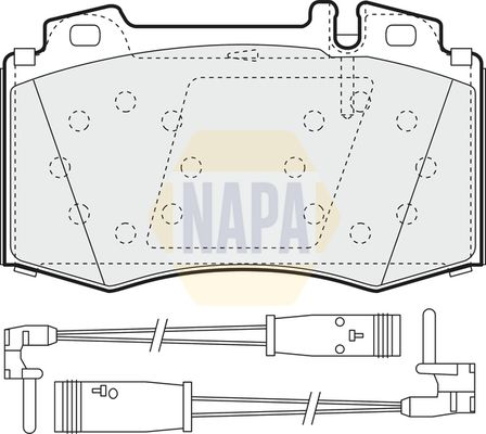 Napa NBP1092 Brake Pad Set, disc brake - 1