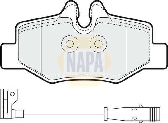 Napa NBP1097 Brake Pad Set, disc brake - 1
