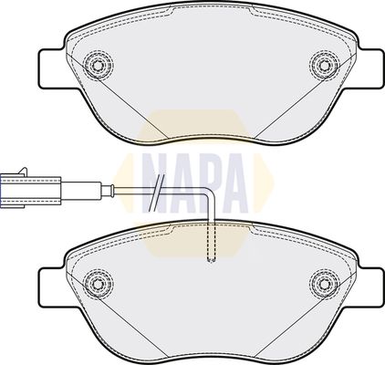 Napa NBP1099 Brake Pad Set, disc brake - 1