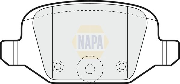 Napa NBP1101 Brake Pad Set, disc brake - 1
