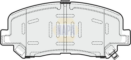 Napa NBP1103 Brake Pad Set, disc brake - 1