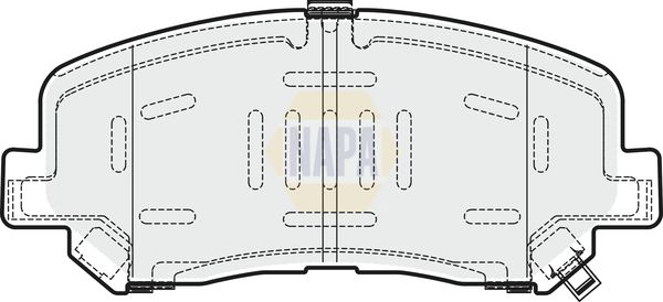 Napa NBP1103 Brake Pad Set, disc brake - 1