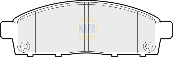 Napa NBP1104 Brake Pad Set, disc brake - 1