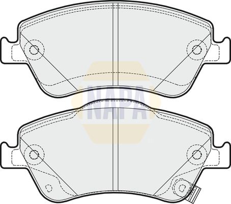 Napa NBP1105 Brake Pad Set, disc brake - 1