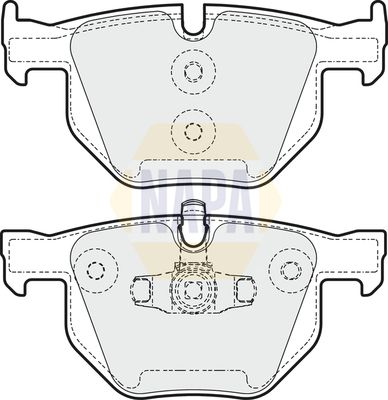 Napa NBP1108 Brake Pad Set, disc brake - 1