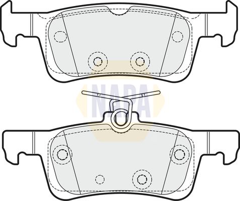 Napa NBP1109 Brake Pad Set, disc brake - 1