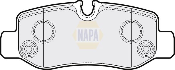 Napa NBP1110 Brake Pad Set, disc brake - 1