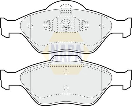 Napa NBP1111 Brake Pad Set, disc brake - 1
