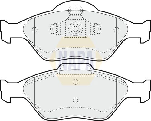 Napa NBP1111 Brake Pad Set, disc brake - 1