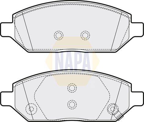 Napa NBP1116 Brake Pad Set, disc brake - 1