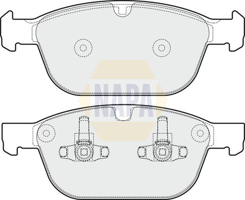 Napa NBP1117 Brake Pad Set, disc brake - 1